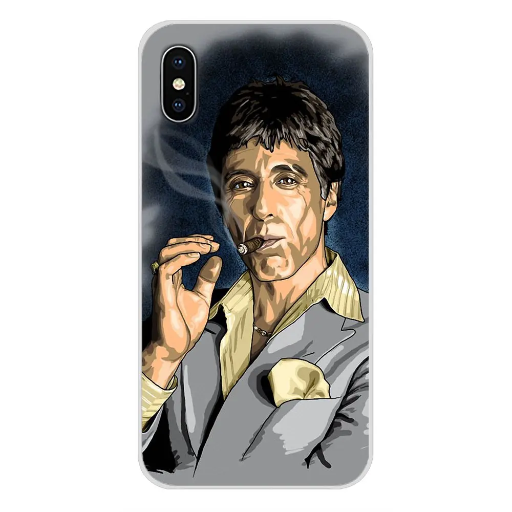 images 2 Scarface Тони Монтана удивительно для samsung A10 A30 A40 A50 A60 A70 Galaxy S2 Note 2 3 большое ядро Prime прозрачных чехлов из термопластичного полиуретана(TPU) на телефоны - Цвет: images 2