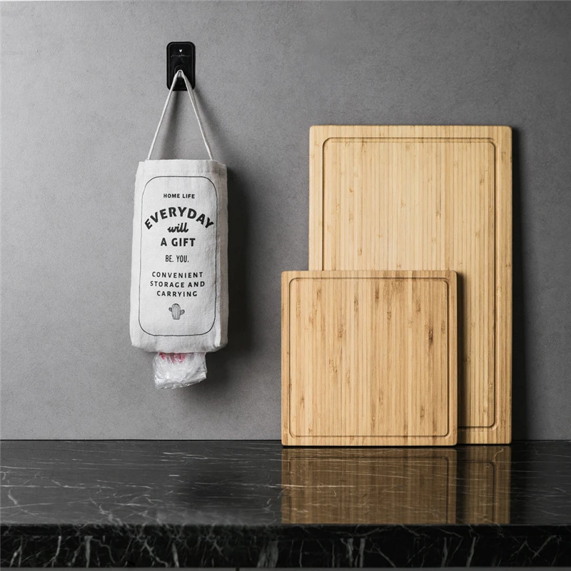 Garbage Bag Storage Bag Double-portable Kitchen Wall-mounted Debris Storage Box Simple Mini Portable Lazy Local storage 