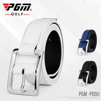 

PGM Men's Golf Leather Belt Pin Buckle Leather Belt Alloy Buckle Scratch-Resistant Wear-Resistant Sport Girdle PD011