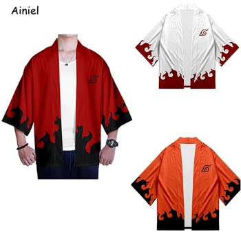 

Anime Naruto Robe Clothes Costumes Cosplay Uzumaki Akatsuki Robe Haruno Sakura Costume Men Male Short Sleeve Coat Top Clothing