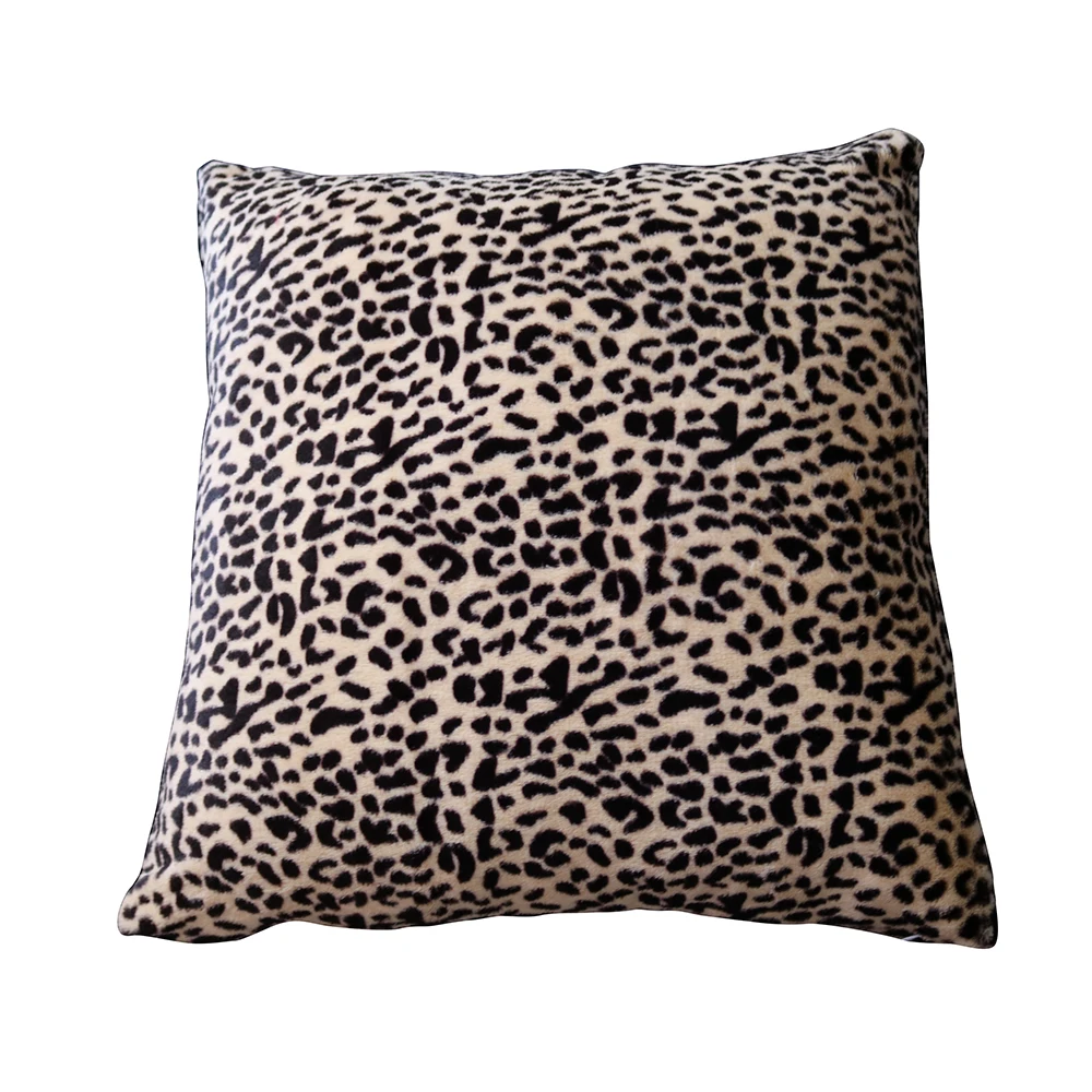 Little Leopard Роскошные Мягкие флисовые наволочки из искусственного меха, декоративные наволочки для подушек, без вставки, 1" x 18" дюймов, 2 упаковки - Цвет: Little Leopard