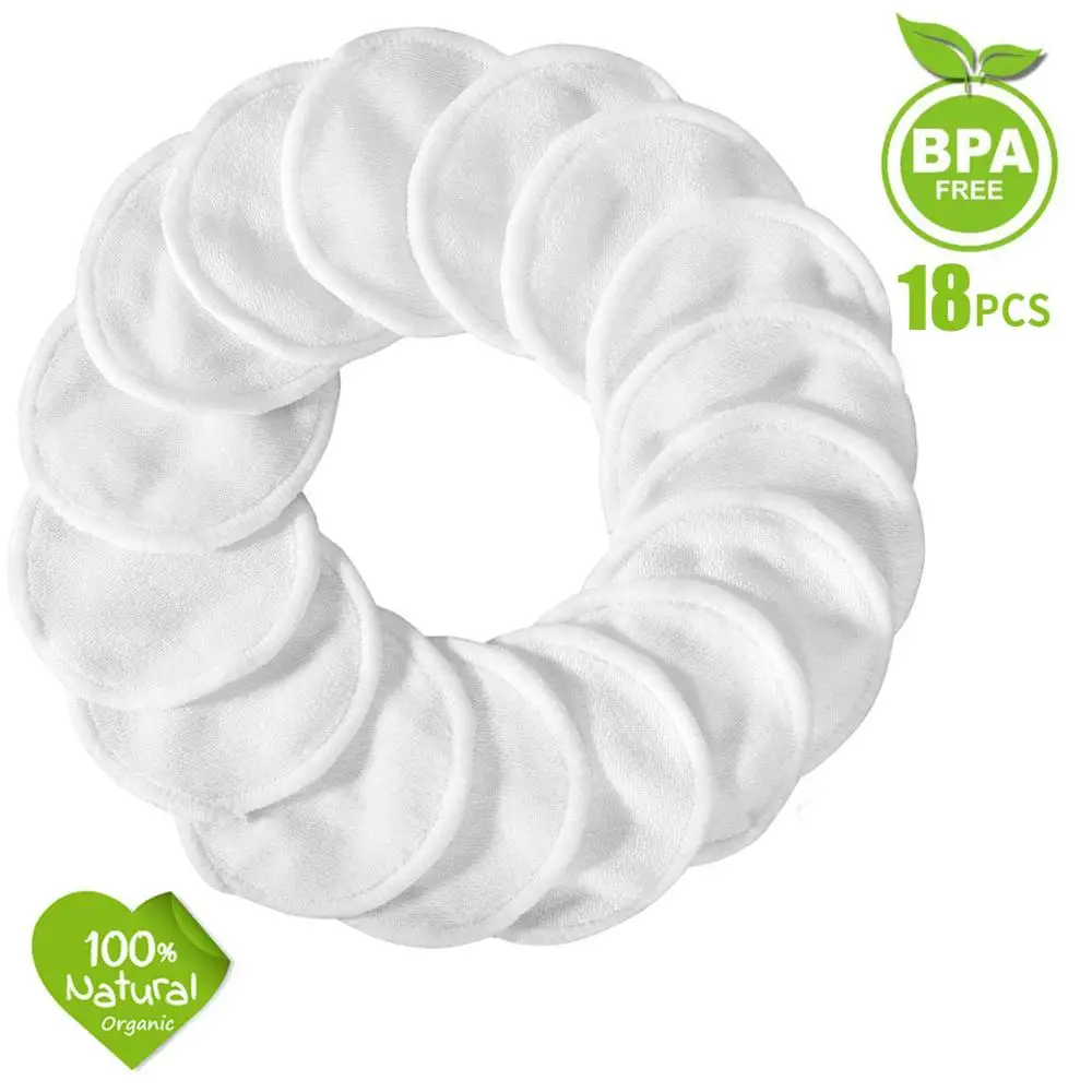 

Reusable Make up Remover Pads 35 Packs - Washable Eco Friendly Bamboo Cotton Pads