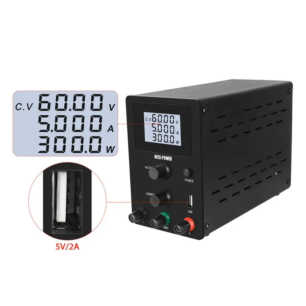 Koop Lcd Dc Laboratorium 60V 5A Gestabiliseerde Voeding 30V 10A Usb Verstelbare Voedingen Spanningsregelaar Schakelende Bench bron