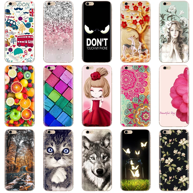 Силиконовый чехол для iPhone 5 5S SE 6 6S 7 8 Plus X XS | Мобильные телефоны и аксессуары