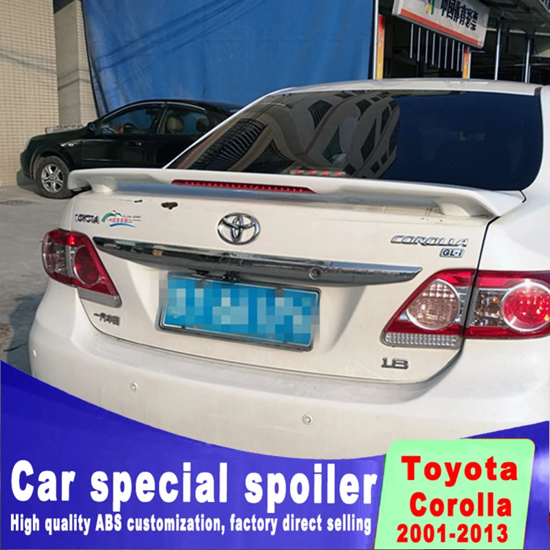 Золотистый спойлер corolla 2001 2013 высококачественный предотвращающий падение из АБС