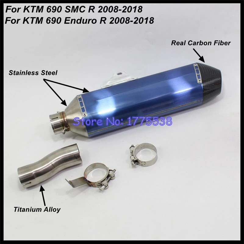 Customize Motorcycle Exhaust Muffler Link Pipe for KTM 690 SMC R for KTM690 Enduro R 2008-2022 Motorbike Exhaust Silencer Escape - Image 4