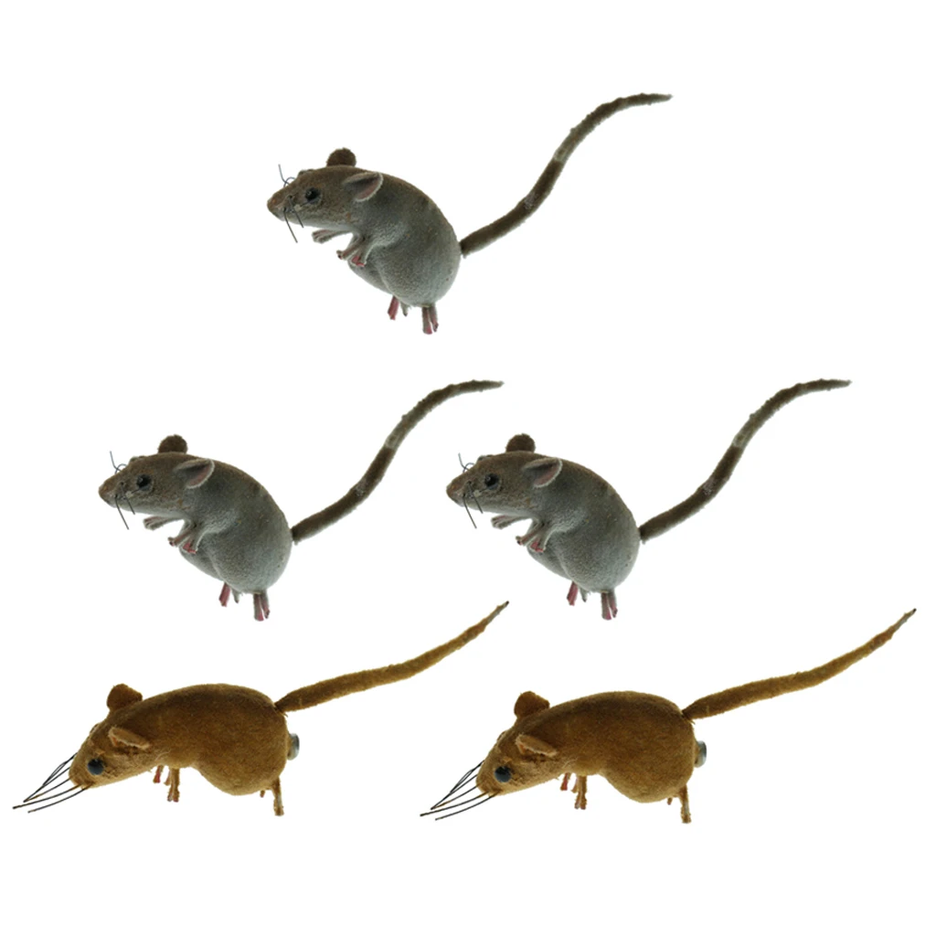 5x Prop Toy Mice Clay Mouse Model Fridge Magnet Animal Figure Home Garden Art Craft Ornament Decoration | Дом и сад