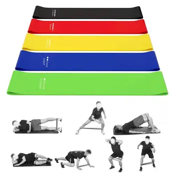 

Fit Simplify Natural Latex Carry Bag 5pcs Stretching Therapy Strength Family Physical Exercise Bands Home Fitness