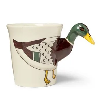 

Creative Simulation Stereoscopic Duck Mug Home Coffee Ceramics Cartoon Cup Action Figure Toy M4633