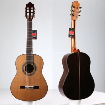 

Finlay 36" Handmade Spanish guitar,SOLID Cedar /Rosewood Acoustic guitarras,Classical guitar with Nylon string 580MM big sale