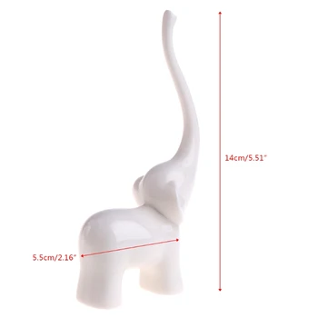 

Ring Display Rack Jewelry Elephant Organizer Melamine Stand Holder Pendant Decor X7JB