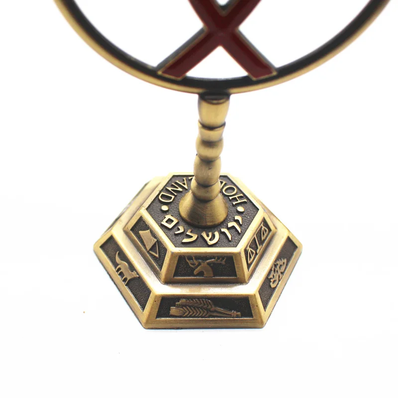 Подсвечники Menorah металлический канделябр, держатель для свечей латунь 7 веток 12 племен