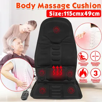 

Electric Mulifunction Back Heated Massage Car Seat Home Office Cushion Car Seat Chair Massager Lumbar Back Neck Pad Relaxation