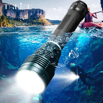 

Professional XHP70.2 Diving Light IPX8 Waterproof Scuba Dive Flashlight Underwater 300m Torch Lamp lanterna Power by 26650