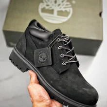 

Hot Sale Boots Men's Women's Premium Waterproof Snow Female Nubuck Ankle Army Shoes Timberland Classic Pure Black Low Top 73538