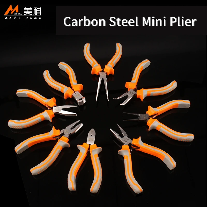 5 Inch/6 Inch Mini Plier Professional HIgh Carbon Steel  Point/Flat/Diagonal Nose Plier Jewellery Woodworking Craft Tool