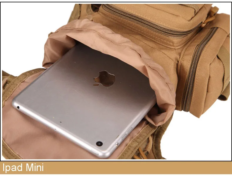 IKSNAIL Tactical Sport Bag Drop Leg Army Bags Fanny Camping Hiking Trekking Military Shoulder Saddle Nylon Multi-function Pack