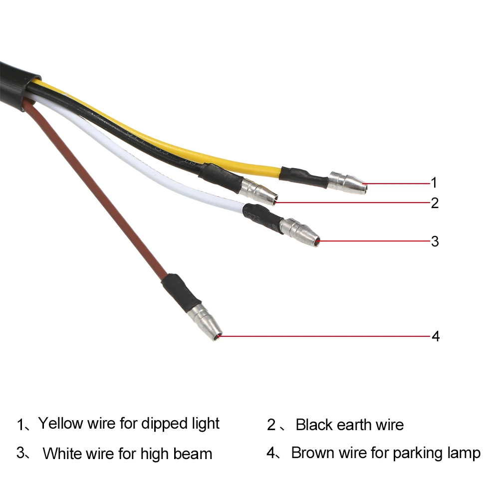 12V Универсальный Новая мотоциклетная обувь светодиодный фары передние противотуманные фары дальнего света черный чехол