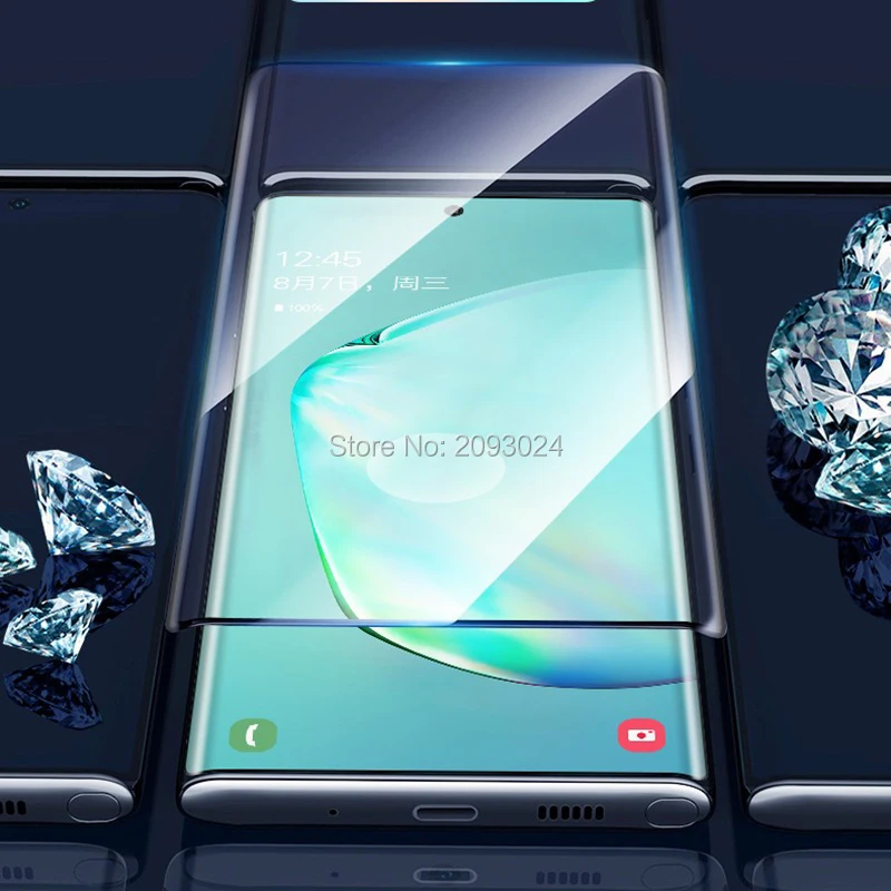 3 шт. защитное 3D стекло для Samsung Galaxy note 10 Pro|Защитные стёкла и плёнки| |