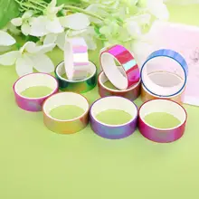 10 шт./компл. художественной гимнастики украшения Голографическая лента с блестками кольцо палки для 15 мм* 3 м Канцелярские Декоративные DIY маскировки