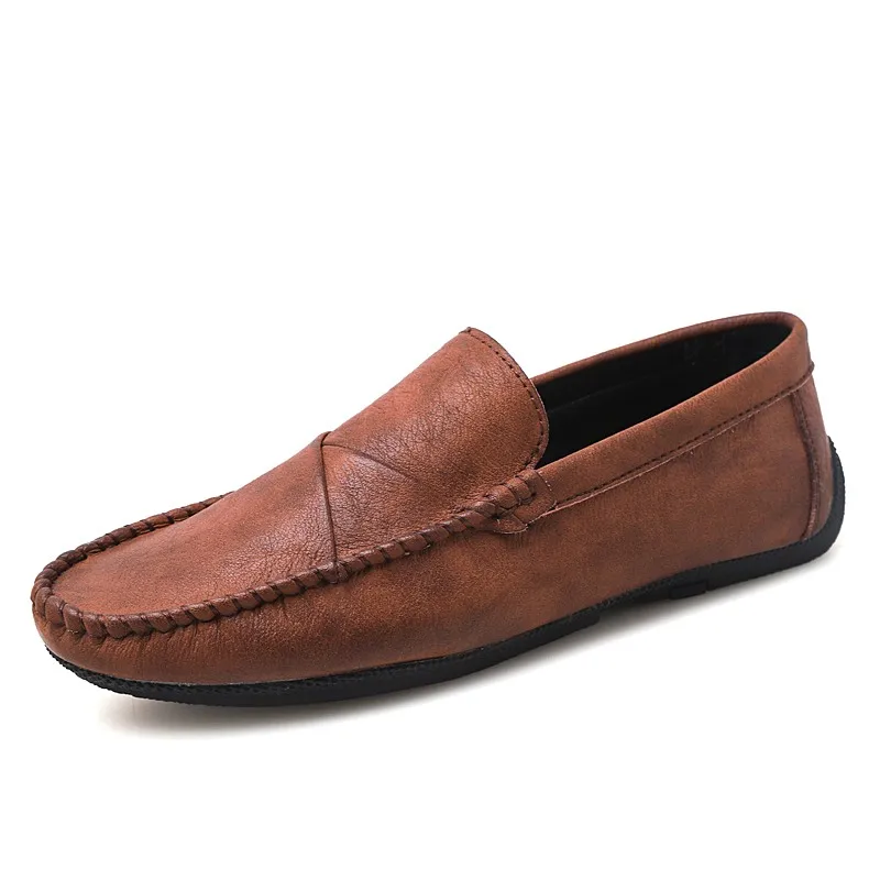

Loafers Casual Shoes peas shoes,Spring and summer new shoes men,Light flat shoes Pure hand sewing Men's moccasin %2106