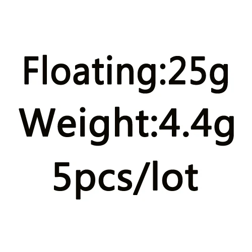 5 шт/лот 0,8 г-60 г рыболовный поплавок из пенопласта Boias de pesca Flotador для рыболовных снастей - Цвет: floating-25g-5pcs