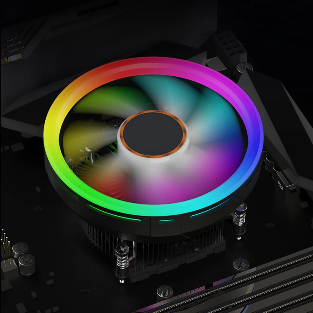 Кулер ЦП 115X RGB 120 мм i3/i5/i7 для Intel LGA 1156/1150/1151/1155 3 контакта|Кулеры/вентиляторы/системы