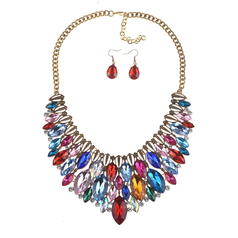 PPG& PGG брендовые металлические массивные ожерелья для женщин, богемные цветные чокер с подвеской, массивные ожерелья, свадебные ювелирные изделия - Окраска металла: 12
