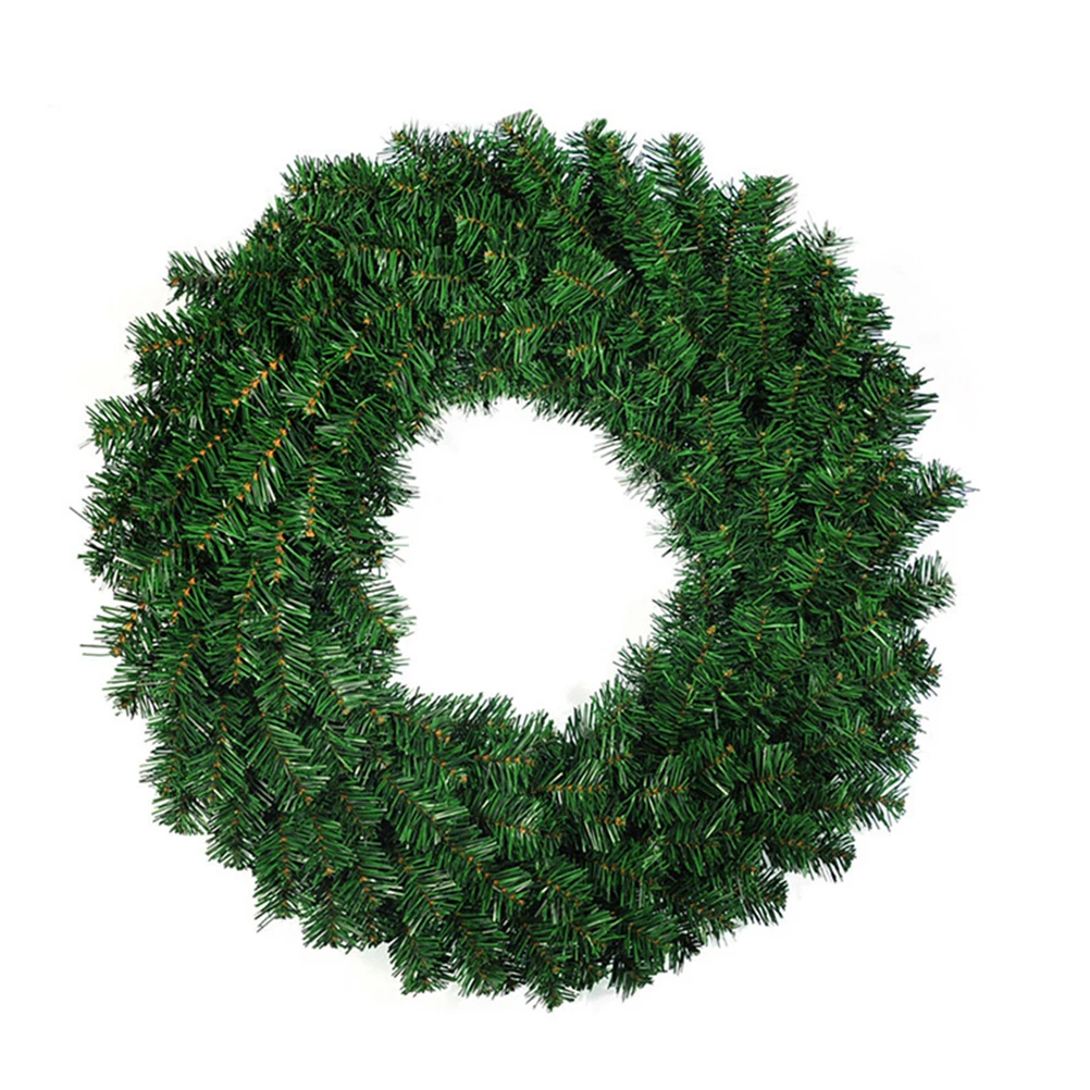 

40CM Christmas Wreath Front Door Hang Garland Pine Needles for Party Decoration Party Supplies Christmas Tree Merry Chrismas