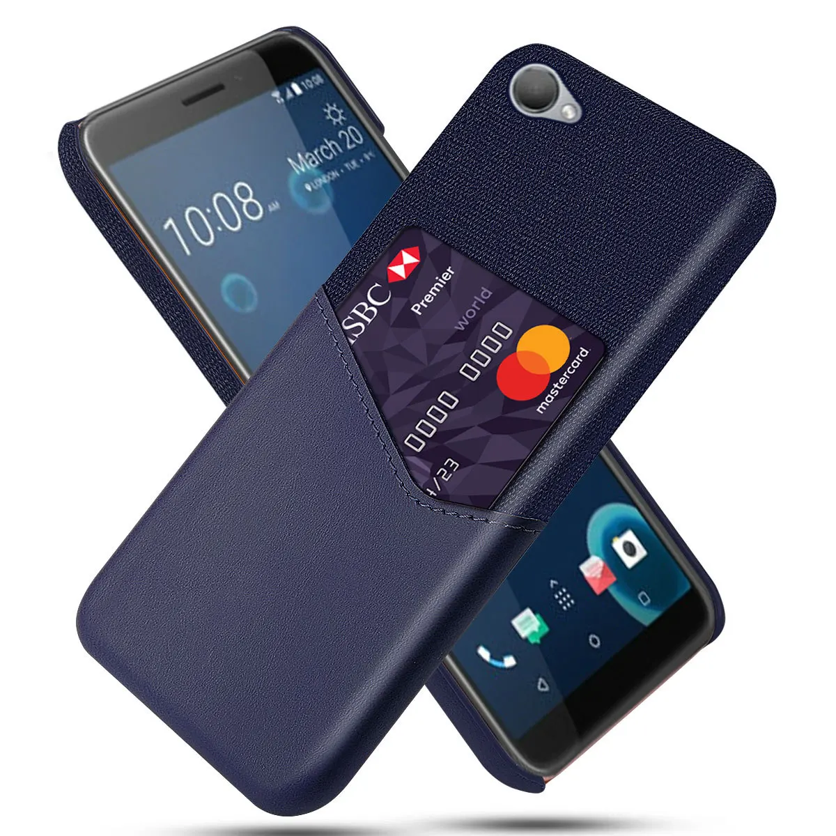 Htc one Me чехол для телефона крутой льняной отделкой для карт Кожаный Чехол ONE Me чехол для телефона