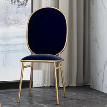 

Post Modern Stainless Steel Dining Chair, Iron Art Dining Chair, Modern Simple Upholstery, Backrest, Net Red Furniture,