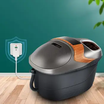 

Double footbath electric massage heating household foot bath barrel automatic foot massage machine foot bath