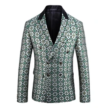 Новая осенне-зимняя мужская одежда года в европейском и американском стиле модный костюм с длинными рукавами и жаккардовым принтом