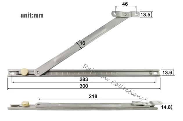 L300cm Practical Stainless Steel Wind Brace Window Sliding Support limit for casement windows hardware accessories