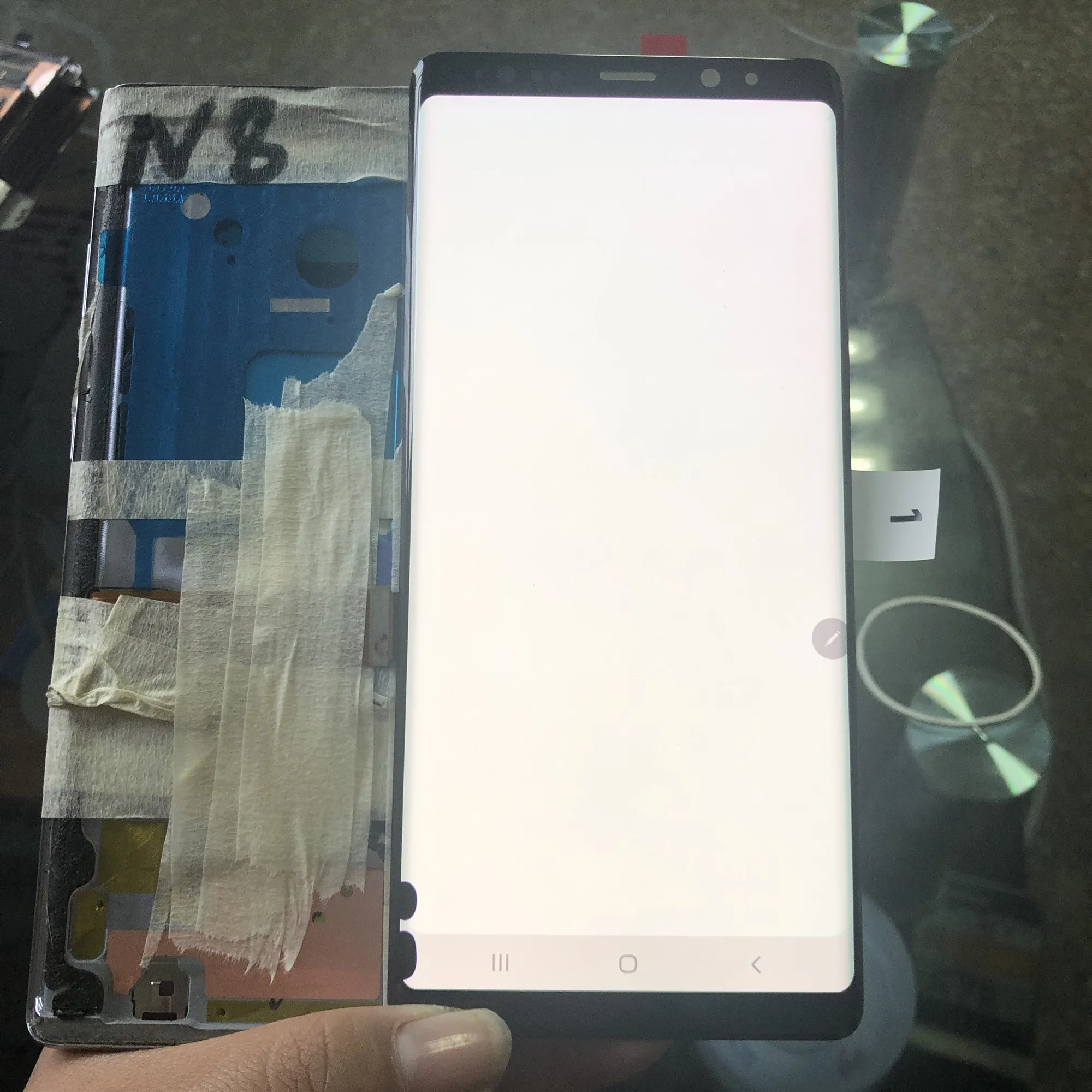 

Original AMOLED LCD For SAMSUNG Galaxy NOTE 8 LCD N950 No Frame Touch Screen Replacement Parts Dead Pixels or Burn Shadow