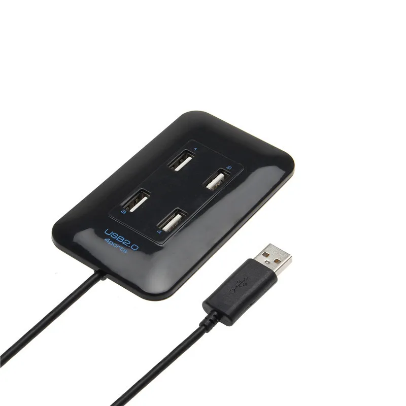 4 порта s высокоскоростной концентратор Высокоскоростной 4-портовый USB 2,0 мульти концентратор разветвитель расширение для настольного ПК ноутбук адаптер usb-концентратор