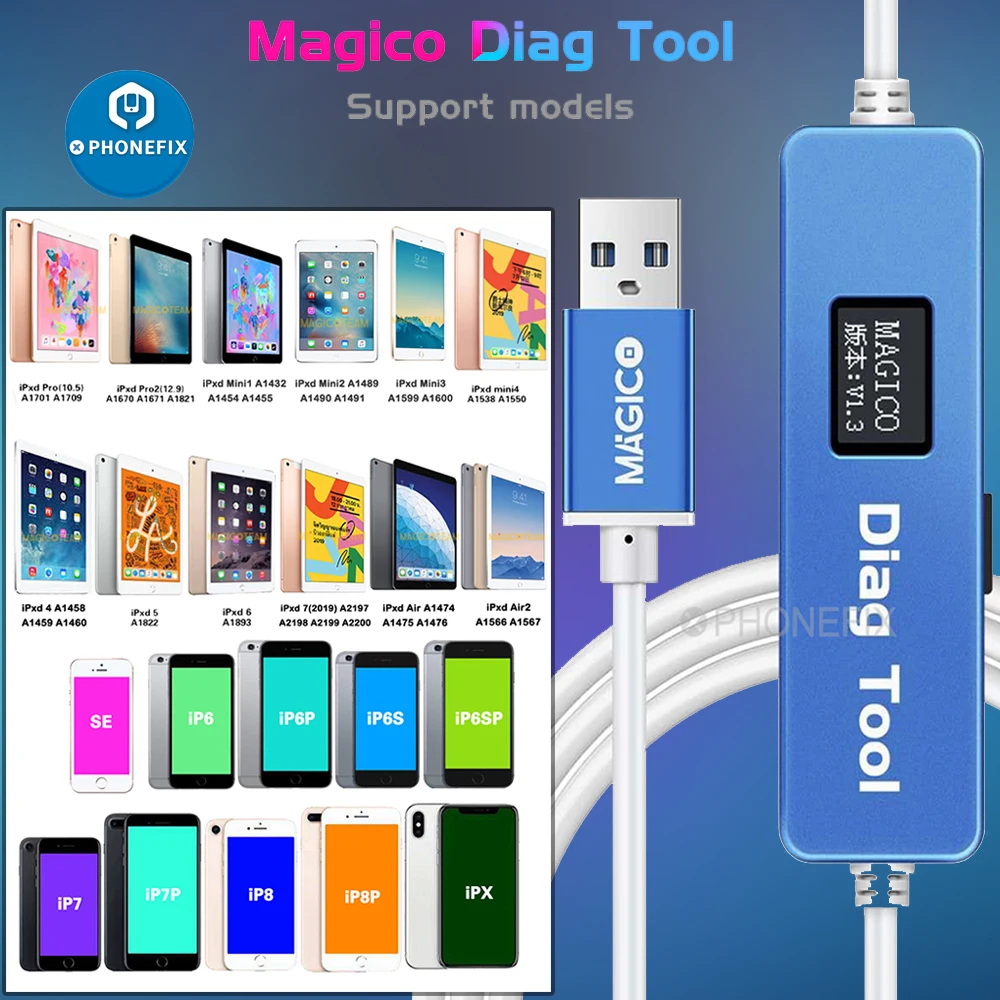 Инструмент Magico Diag DFU с одной кнопкой фиолетовый экран без NAND удаление для iPhone и iPad