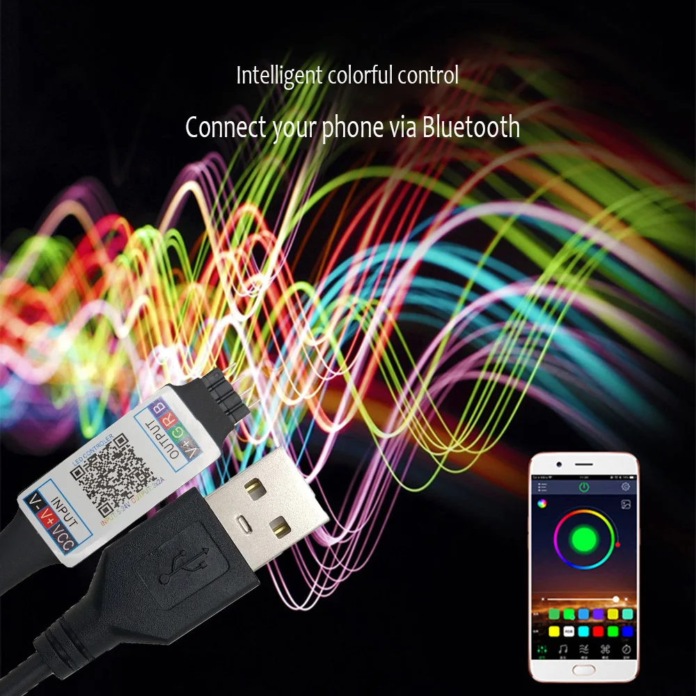 Приложение bluetooth-таймер подходящий светодиодный контроллер USB для 5 В 3528 5050 RGB световая полоса многоцветный ТВ подсветка RGB светодиодный контроллер