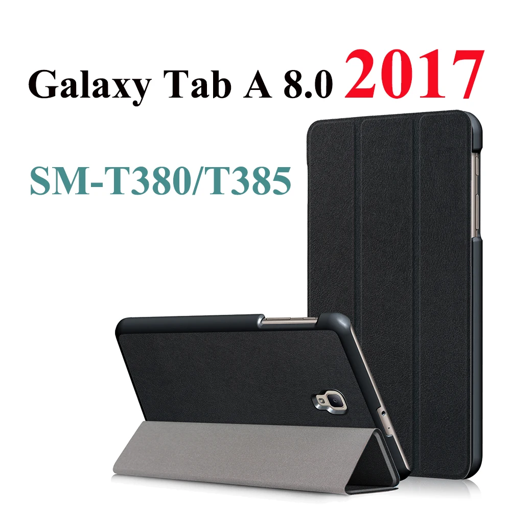 T380-black Чехол для планшета samsung Galaxy Tab A 8,0 " чехол для планшета - Цвет: T380-black