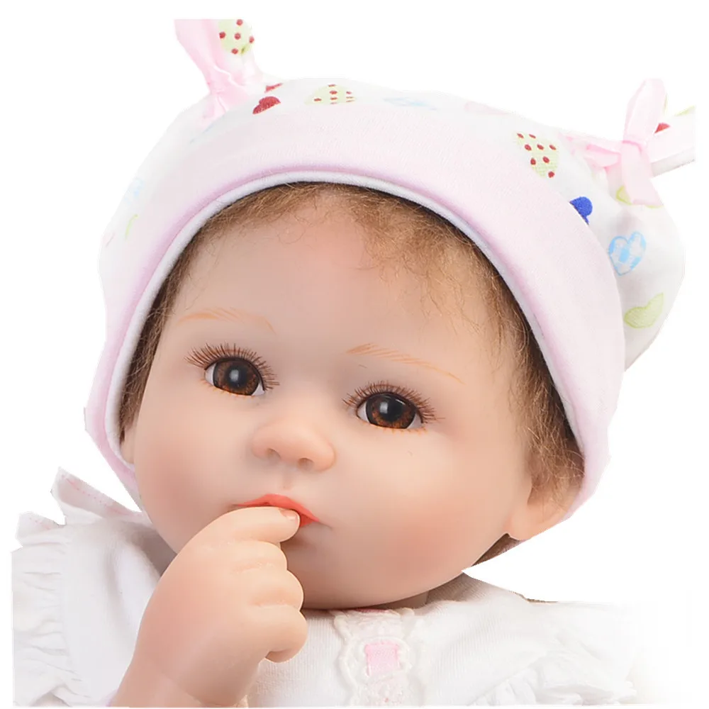 Cute16 ''/40 см силиконовые куклы Reborn с одеждой, реалистичные Новорожденные куклы-Reborn, играющие для детей