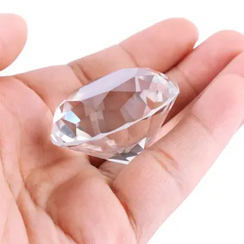 

1Pcs Clear Crystal Diamond Cut Glass Jewelry Crystal Paperweight Wedding Decoration Home Glass Diamond child gift