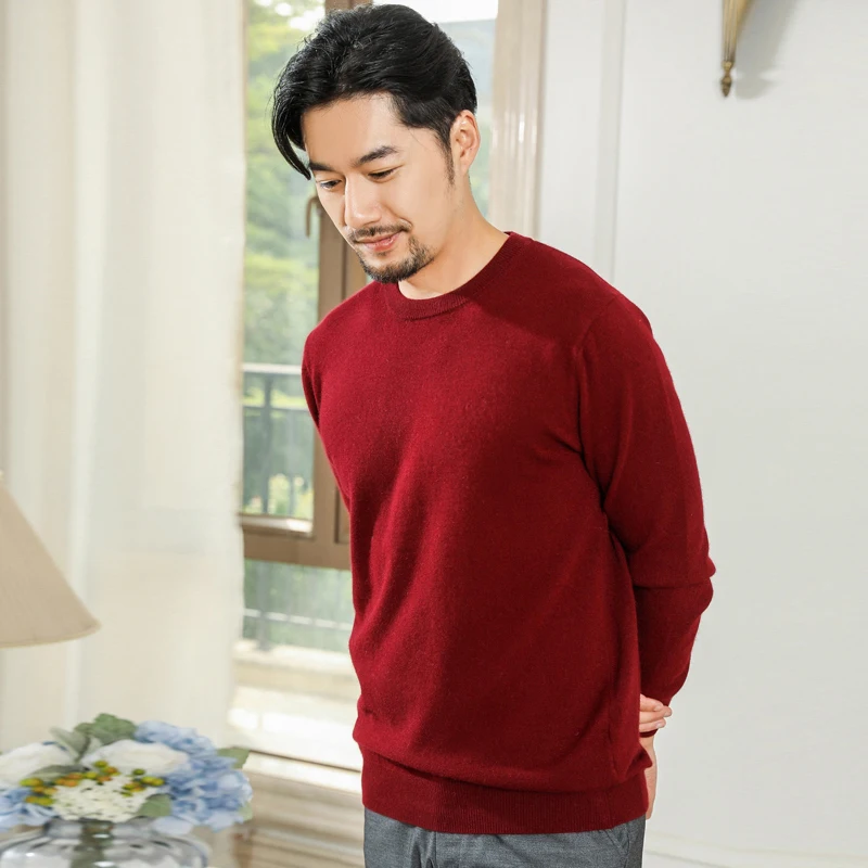 Осенние кашемировые свитера мужские классические шерстяные трикотажные пуловеры повседневные Джемперы для мужчин брендовая вязаная Корейская зимняя одежда больших размеров