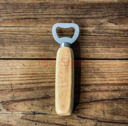 100pcs/lot Personalized Wood Beer Bottle Opener Wooden bottle openers For Wedding Party Gift