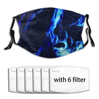 

Anti-Pollution Blue Moonlight Windproof Breathable Fashiopn Printed Face Mouth Mask Anti-Dust Washable Adults Masks Masque