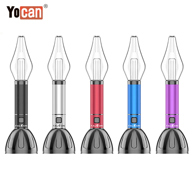 Yocan Falcon-Kit de vapeo Original, batería integrada de 1000mAh, bobina QTC, tensión regulable, cigarrillo electrónico