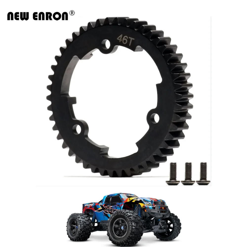 6447 46T 1 Mod Harden 45# Steel Spur Gear 46Tooth For RC Car Part Traxxas 1/5 X-Maxx XMAXX 1/7 XO-1 1/10 E-Revo 2.0 VXL New MAXX
