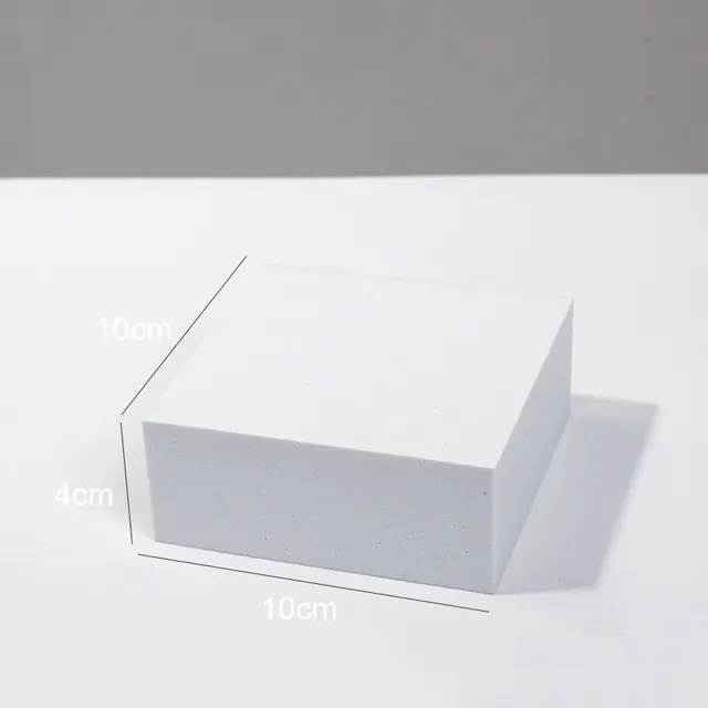 Photo Studio Photography Accessories White 3D Cube Shoot Background Ornaments Jewelry Cosmetics Shoot Posing Props Fotografia 10 x 10 x 4 cm