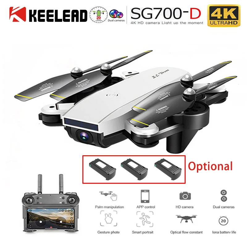 

SG700D 700G 5G WIFI GPS Drone 4K HD Dual Camera Drone Professional Zoom control 1080P Camera Foldable RC quadcopter Dron VS E38