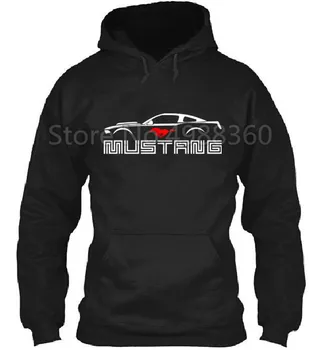 

2019 New Ford mustang Hoodies Men Personality Sweatshirt Male Hoody Tracksuit Hip Hop Autumn Winter warm Hoodie Bomber Jacket