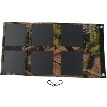 

30W 5V Foldable Solar Panel Charger Solar Mobile Power Dual Usb Camouflage Backpack Camping Solar Charging Device